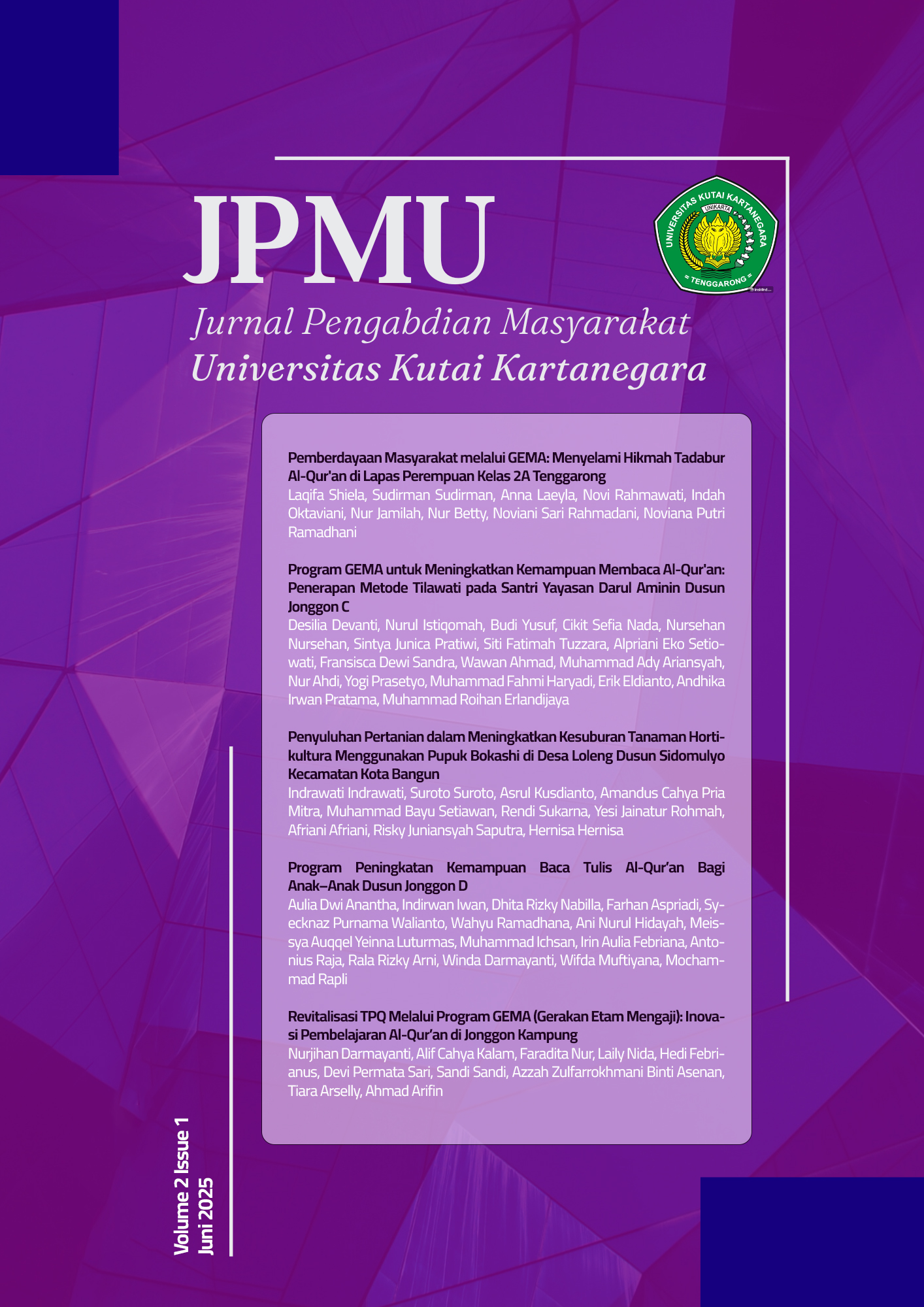 					View Vol. 2 No. 1 (2025): Januari - Juni 2025
				