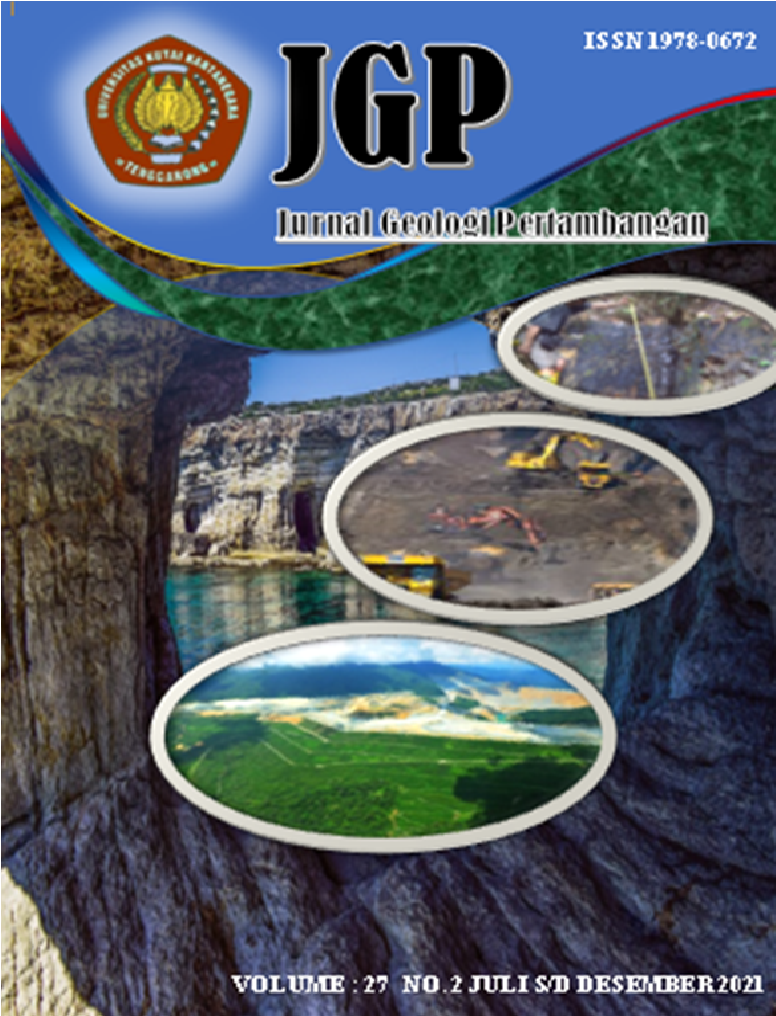 					View Vol. 27 No. 2 (2021): Jurnal Geologi Pertambangan (JGP)
				